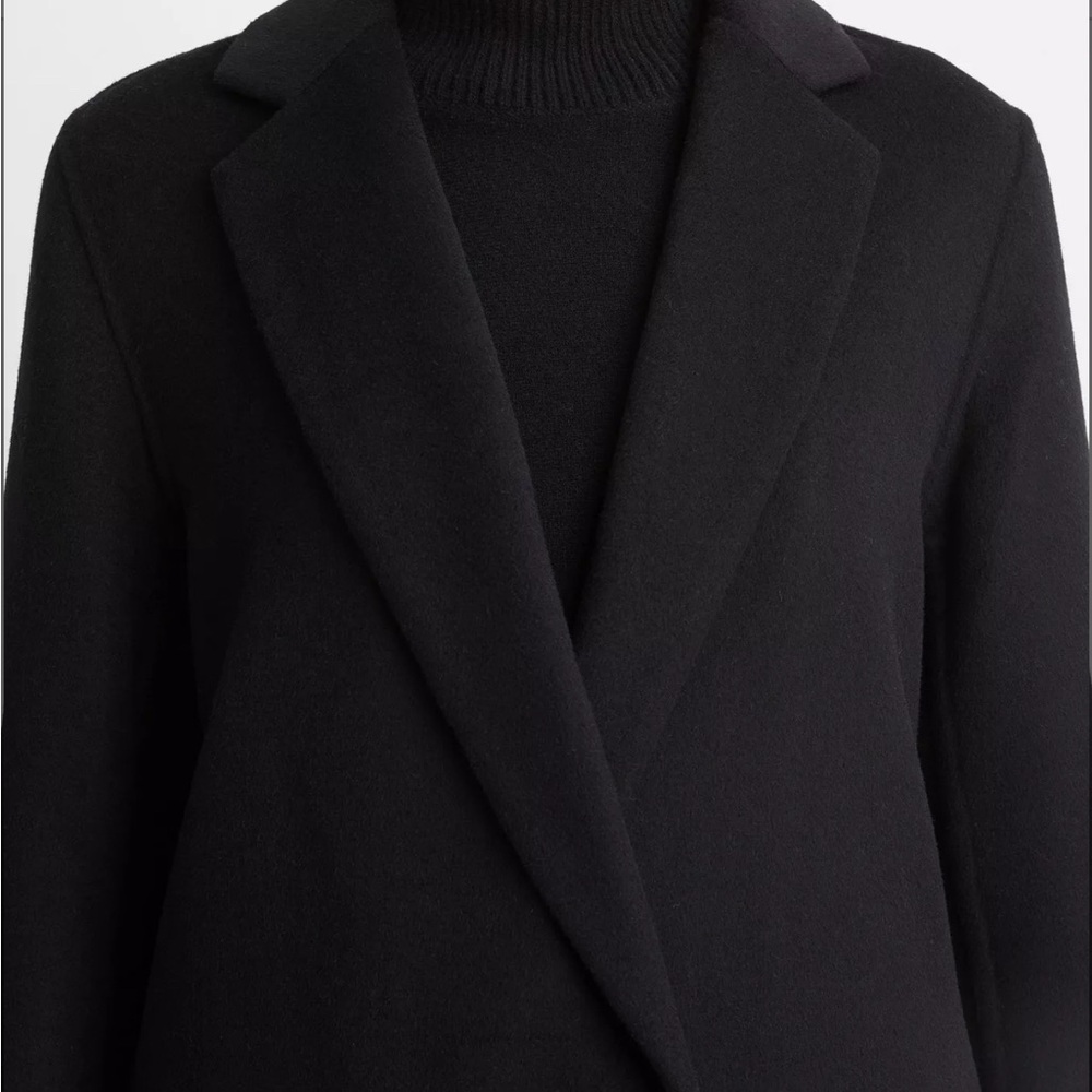 Vince Black Trench Coat - Picture 3 of 9